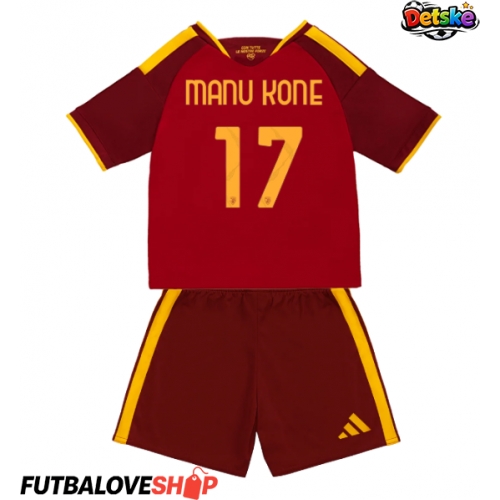 Dres AS Roma Manu Kone #17 Domáci pre deti 2026-27 Krátky Rukáv (+ trenírky)
